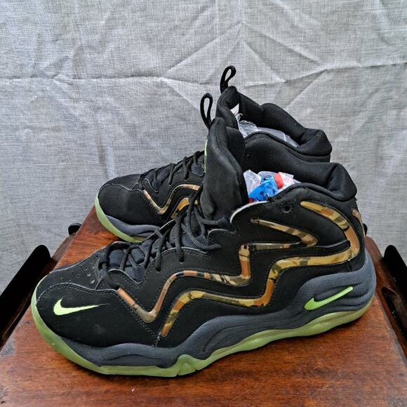 %Nike Air Pippen Camoflague Black/Flash Lime-Anthracite Size 12 / A 33 main image 11